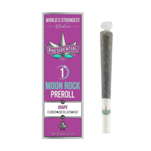 Presidential Grape indica moon rock infused pre-roll 1g — kief-dusted premium pre-roll