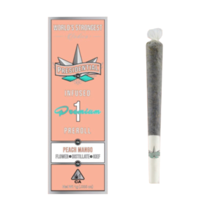Presidential Peach Mango indica moon rock infused pre-roll 1g — hemp wrap pre-roll